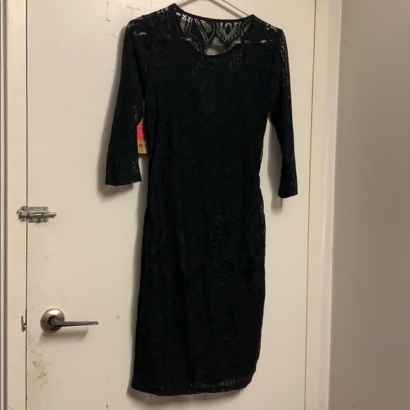 MIDI DRESS WITH SLEEVES - Picture 2 of 2